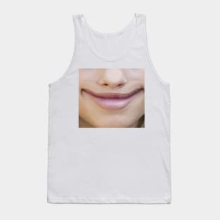 Funny Girl Face Mask | Face Mask with mouth |Funny Man Face Mask | Smile Face Mask | Funny Face Tank Top
